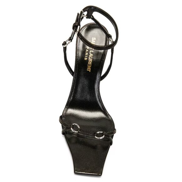 LIKE NEW Saint Laurent Nova Sandal in Nero size 37.5 / US 7.5 - Picture 3 of 11